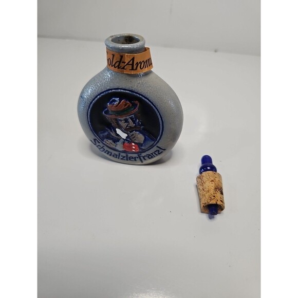 Vintage German Bavarian Schmalzlerfranzel Snuff Bottle 4 1/2” Tall Empty - Picture 4 of 5
